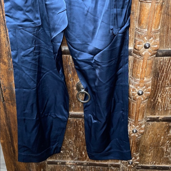 Scotch & Soda FAYE High Rise Relaxed Tapered Pants Navy Blue NWT | XS/30 - Picture 8 of 9